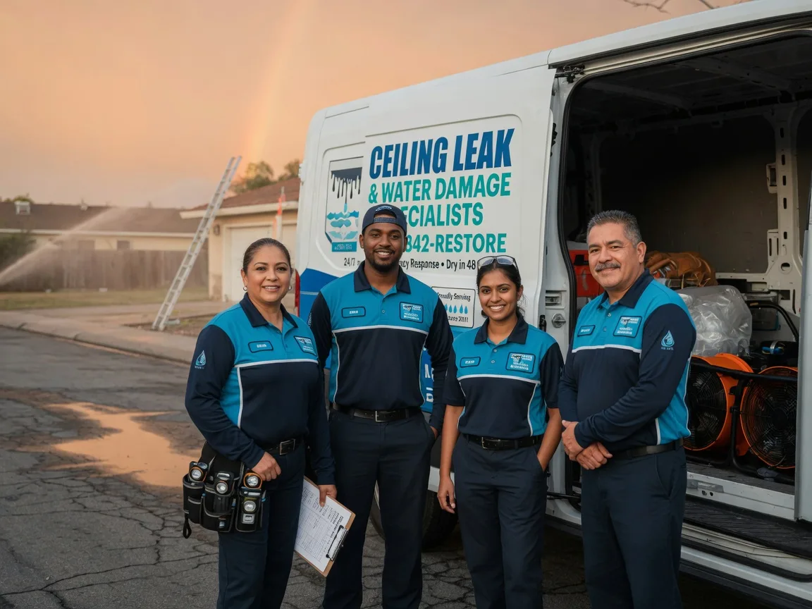 Ceiling Leak Cleanup company in Mosherville, MI