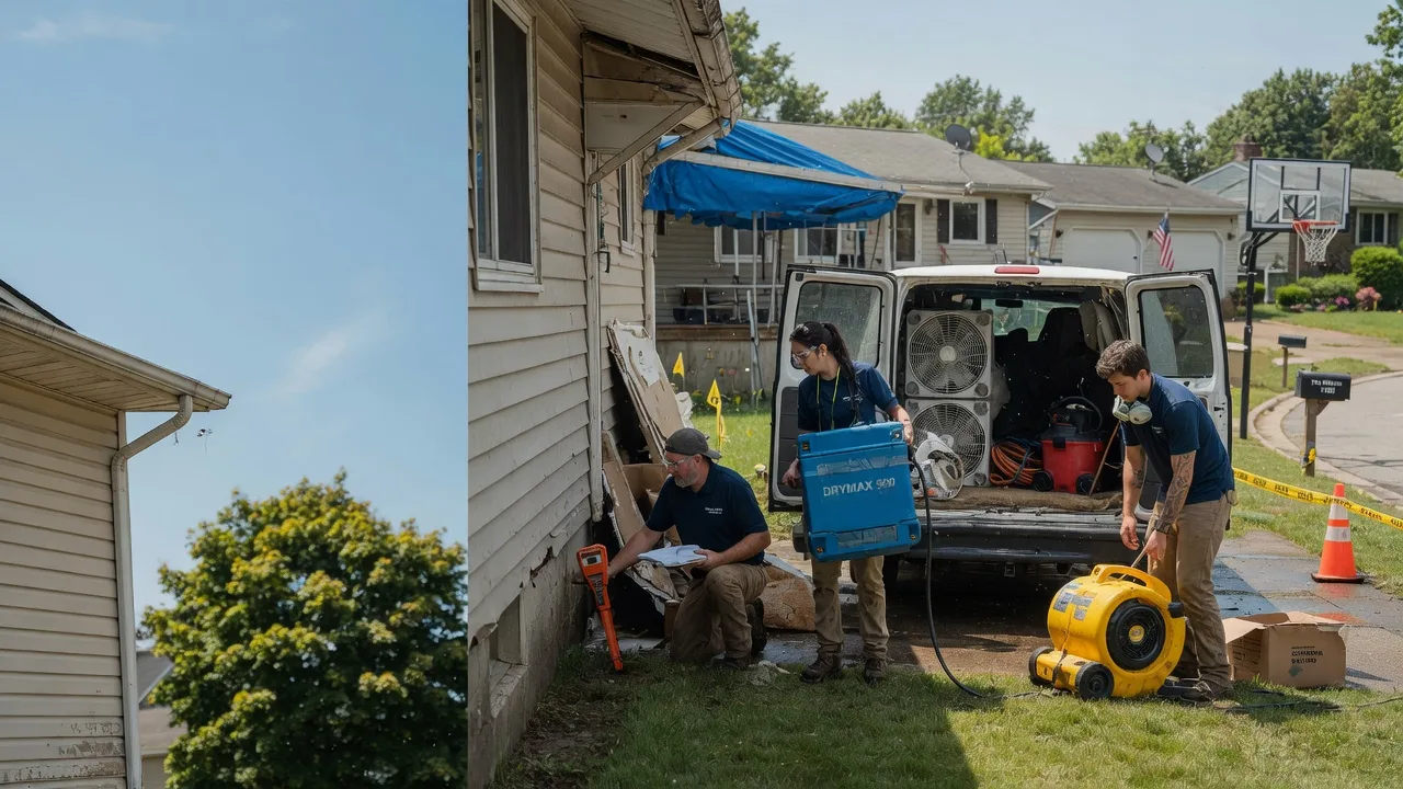 Ceiling Leak Cleanup in Mosherville, MI near me